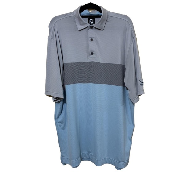 FootJoy Other - FootJoy Performance Stretch Golf Polo Men’s XL Blue Gray Lee’s Hill Golf Club